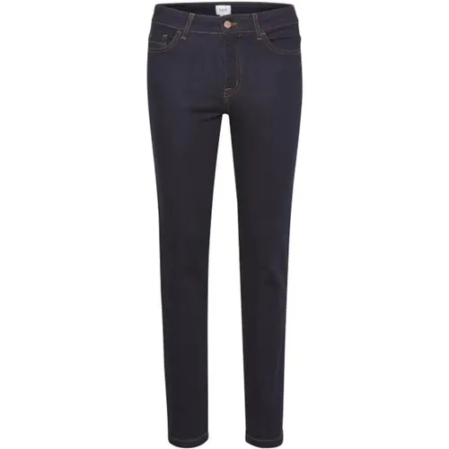 Slim Fit Dark Denim Jeans , female, Sizes: W28, W26, W33, W27, W29, W31, W30, W32 - Saint Tropez - Modalova