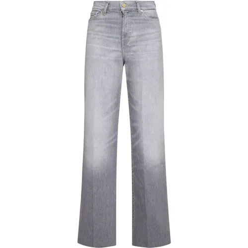 Graue Denim Jeans , Damen, Größe: W31 - 7 For All Mankind - Modalova