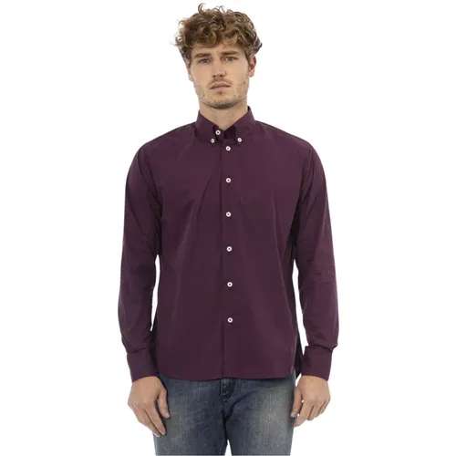 Button-down Hemd - Kurzer Kragen - Vordere Knopfleiste , Herren, Größe: 4XL - Baldinini - Modalova