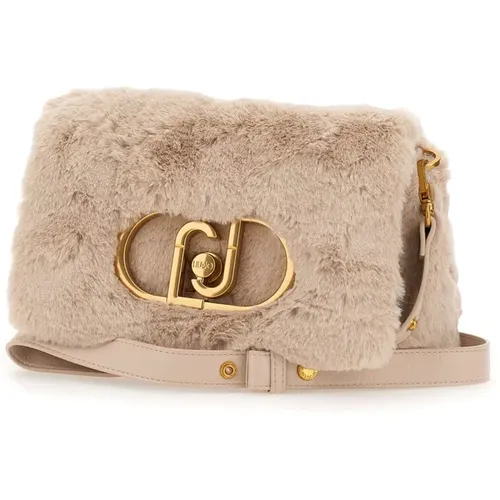 Puffy Sand Fur Shoulder Bag , female, Sizes: ONE SIZE - Liu Jo - Modalova