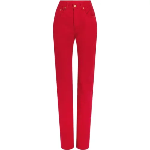 Rote Straight Leg Jeans , Damen, Größe: W29 - Jacquemus - Modalova