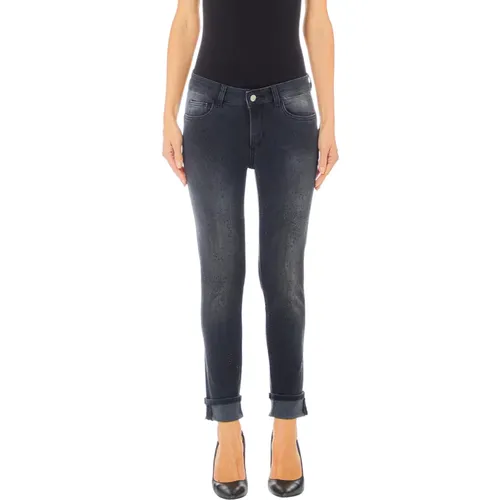 Schwarze Slim Monroe Jeans , Damen, Größe: W32 - Liu Jo - Modalova