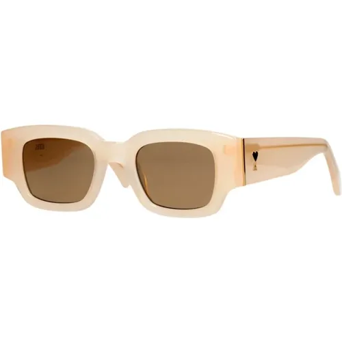 Vintage Sonnenbrille in Creme - Ami Paris - Modalova