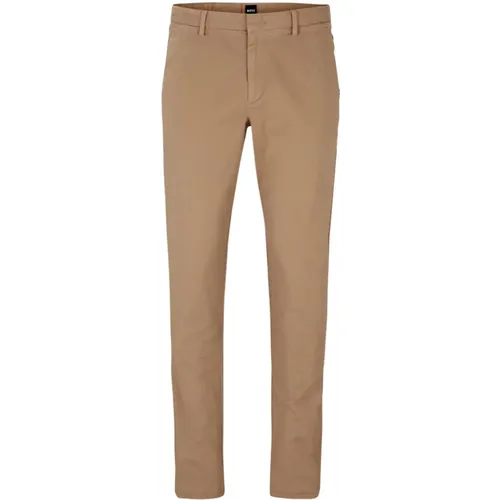 Slim Fit Gabardine Cotton Chinos , male, Sizes: S, L, XL, XS - Hugo Boss - Modalova