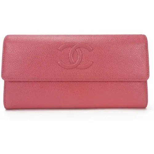 Pre-owned Leather wallets , female, Sizes: ONE SIZE - Chanel Vintage - Modalova