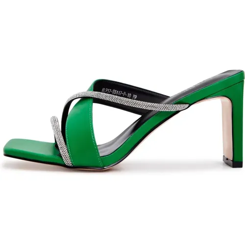Grüne High Heels Sandalen , Damen, Größe: 40 EU - Cesare Gaspari - Modalova
