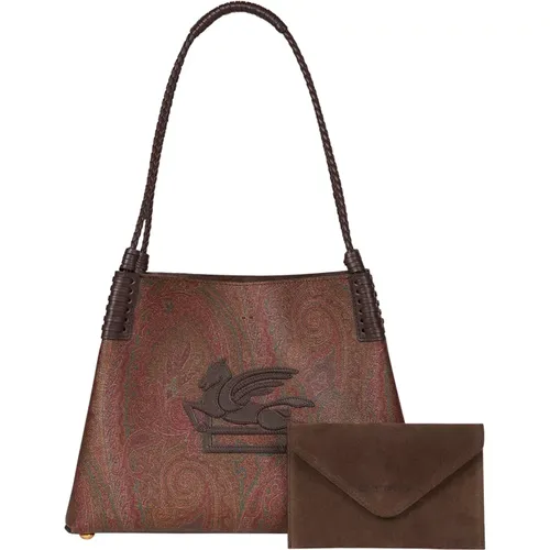 Paisley Jacquard Libra Shopping Bag , female, Sizes: ONE SIZE - ETRO - Modalova