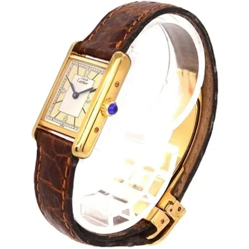 Pre-owned Stainless Steel watches , female, Sizes: ONE SIZE - Cartier Vintage - Modalova