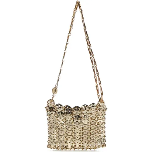 Bags.. Golden , female, Sizes: ONE SIZE - Paco Rabanne - Modalova