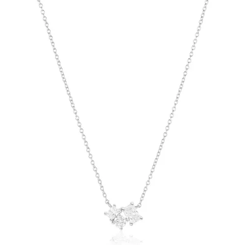 Halskette Ivrea Tre - mit weißen Zirkonia , Damen, Größe: ONE Size - Sif Jakobs Jewellery - Modalova