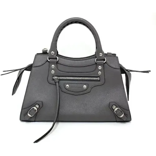 Pre-owned Silver Leather Bag , female, Sizes: ONE SIZE - Balenciaga Vintage - Modalova