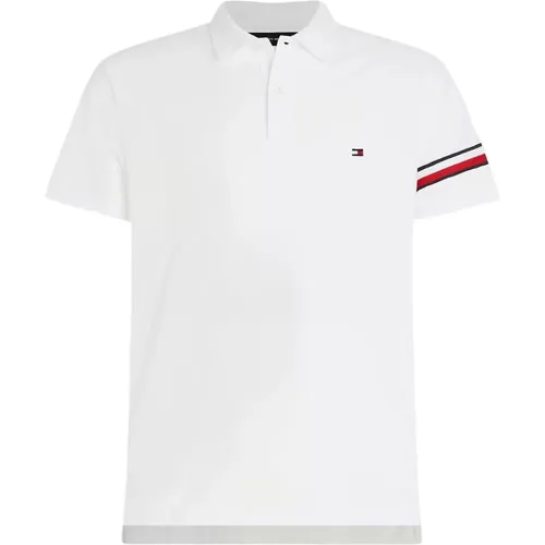 Regular Fit Polo with Iconic Tape , male, Sizes: M - Tommy Hilfiger - Modalova