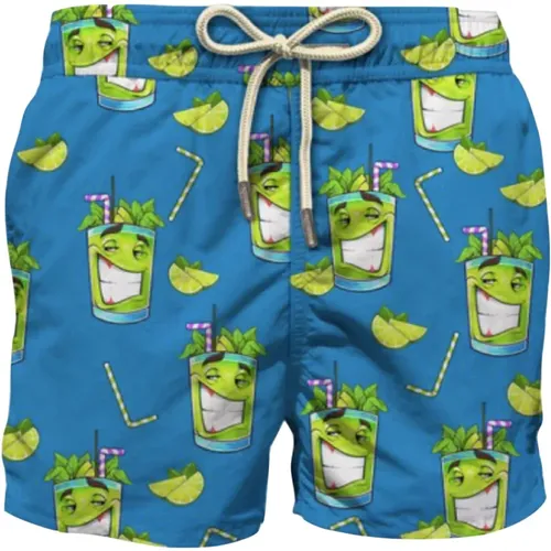 Men's Beachwear Special Edition Crypto , male, Sizes: XL, M, S, 2XL, L - MC2 Saint Barth - Modalova
