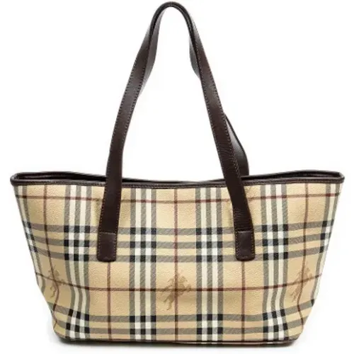 Pre-owned Coated canvas totes , female, Sizes: ONE SIZE - Burberry Vintage - Modalova