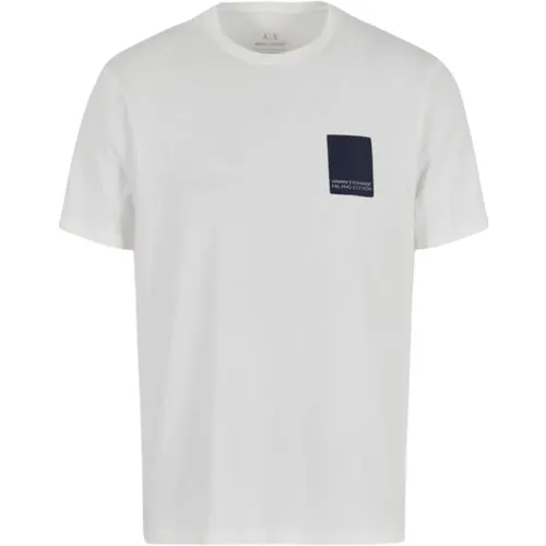Einfaches T-Shirt , Herren, Größe: M - Armani Exchange - Modalova