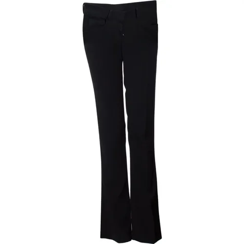 Pre-owned rib trousers. , female, Sizes: S - Prada Vintage - Modalova