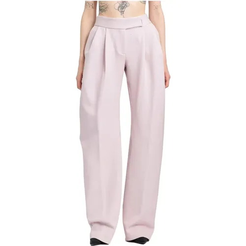 Pale Tailoring Stretch Wide Leg Pants , female, Sizes: S, 2XS, XS - The Attico - Modalova