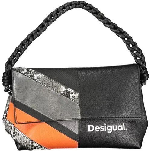 Schwarze Handtasche mit mehreren Fächern , Damen, Größe: ONE Size - Desigual - Modalova