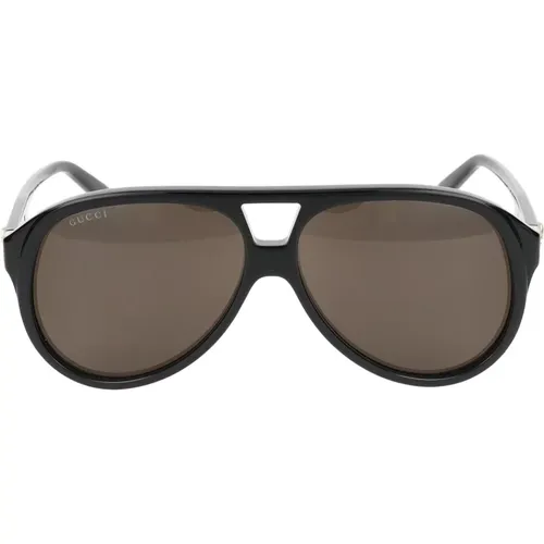 Stylische Sonnenbrille Gg1286S,Gg1286S 002 Sonnenbrille,Schwarze Sonnenbrille mit Zubehör - Gucci - Modalova