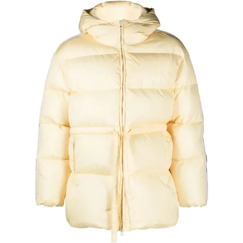 Side-Stripe Puffer Jacket , female, Sizes: XS, S - Palm Angels - Modalova