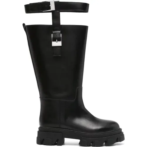 Rain Boots with Buckle Fastening , female, Sizes: 6 UK, 5 UK, 4 UK, 7 UK - Gia Borghini - Modalova