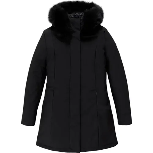 Schwarze Wintermäntel , Damen, Größe: M - RefrigiWear - Modalova