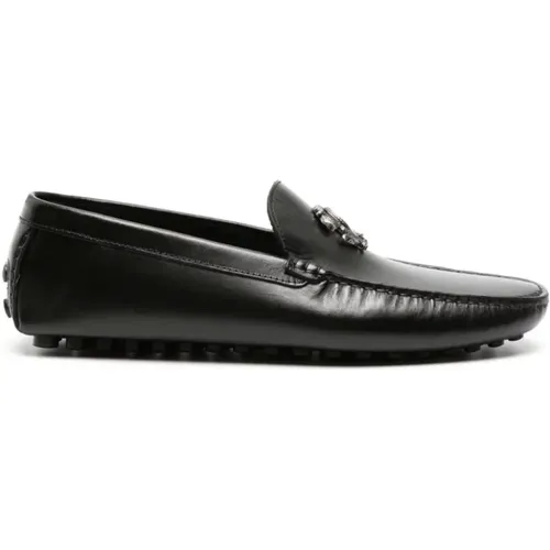 Leather Loafers Casual Flats , male, Sizes: 10 1/2 UK, 11 UK, 12 UK - Roberto Cavalli - Modalova