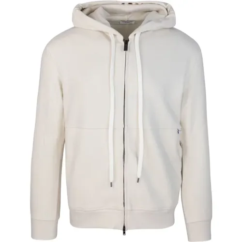 Hoodie Full-zip Regular Fit Sweater , male, Sizes: M, XL, S, L - Paolo Pecora - Modalova