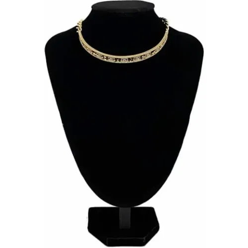 Gebrauchte Goldene Leder Chanel Halskette - Chanel Vintage - Modalova
