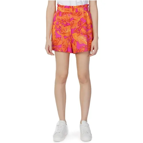 Orange bedruckte Damen Shorts Only - Only - Modalova