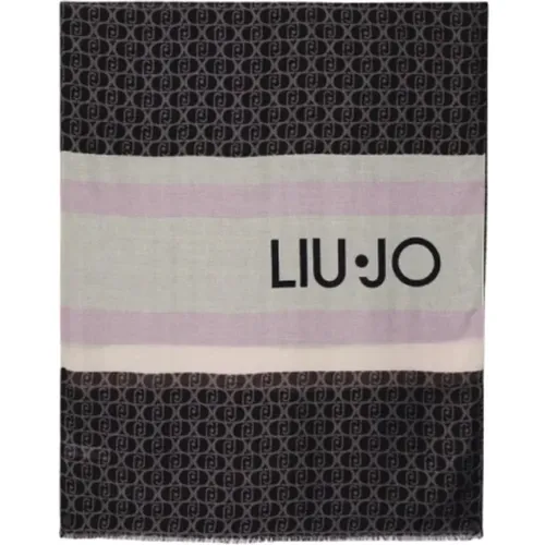 Young Logo Scarf Stole , female, Sizes: ONE SIZE - Liu Jo - Modalova