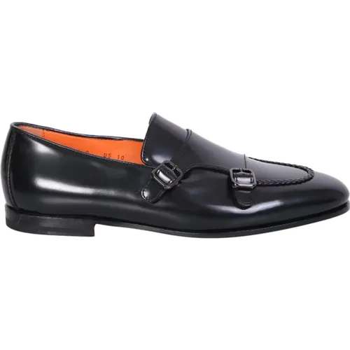 Loafer Shoes for Men , male, Sizes: 7 1/2 UK, 8 1/2 UK, 7 UK, 8 UK, 9 UK, 10 UK - Santoni - Modalova