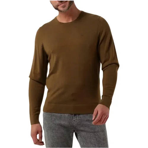 Superior Wool Crew Neck Sweater,Hochwertiger Woll-Crewneck-Pullover - Calvin Klein - Modalova