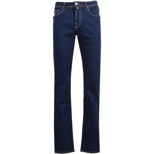 Stretch Baumwoll Denim Jeans mit Fünf Taschen , Herren, Größe: W38 - Jacob Cohën - Modalova