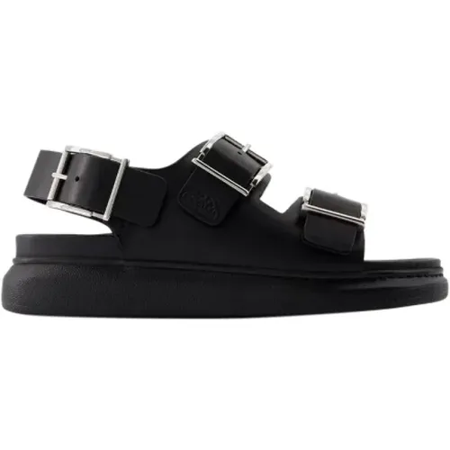 Leather sandals , female, Sizes: 11 UK, 8 UK, 9 UK, 10 UK, 7 UK - alexander mcqueen - Modalova