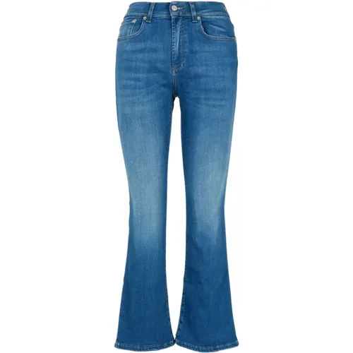 High-Waist Flared Jeans , Damen, Größe: W25 - Roy Roger's - Modalova