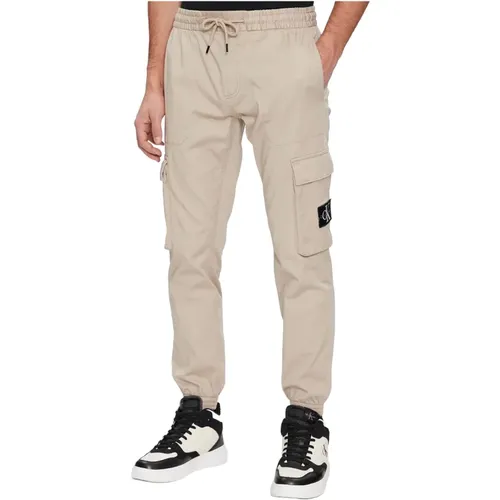 Low-rise Cargo Pants , male, Sizes: L - Calvin Klein Jeans - Modalova