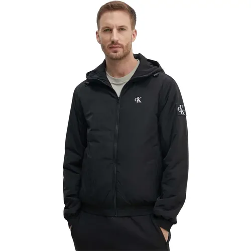 Padded Hooded Jacket Harrin , male, Sizes: L, 2XL, XL - Calvin Klein Jeans - Modalova