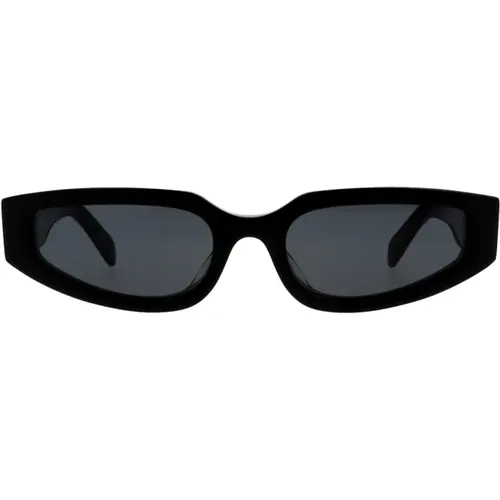 Cat-Eye Sonnenbrille mit grauen Gläsern,Geometrische Sonnenbrille mit Triomphe-Design - Celine - Modalova