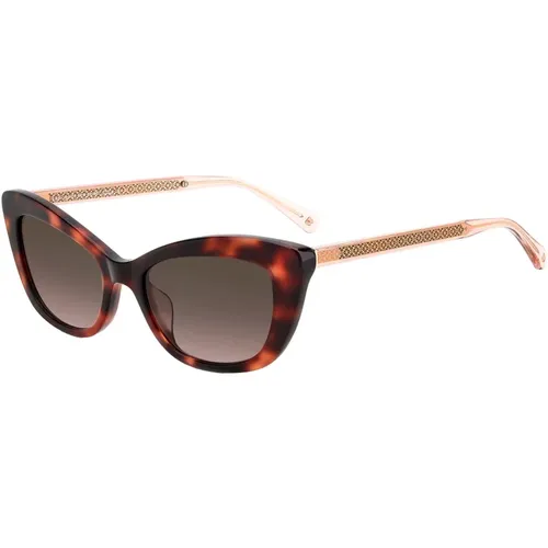 Dark Havana/ Shaded Sunglasses Merida , female, Sizes: 54 MM - Kate Spade - Modalova