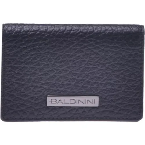 Card holder in tumbled leather - Baldinini - Modalova