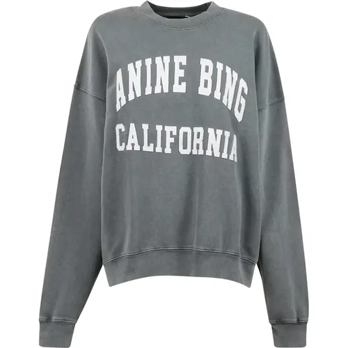 Dunkelsalbei Sweatshirt , Damen, Größe: S - Anine Bing - Modalova