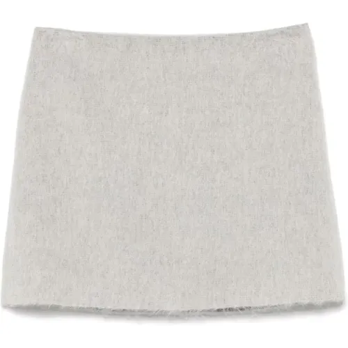 Grey Textured Skirt , female, Sizes: M - Iceberg - Modalova