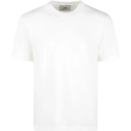 Herz Logo T-Shirt , Herren, Größe: S - Ami Paris - Modalova