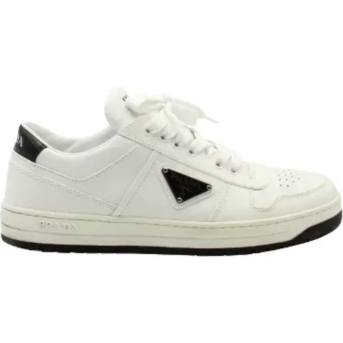 Pre-owned Leather sneakers , female, Sizes: 4 1/2 UK - Prada Vintage - Modalova