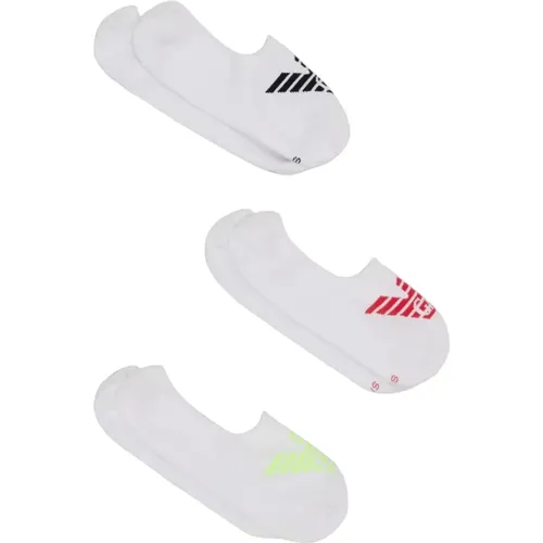 Pack Cotton Jacquard Logo Ankle Socks , unisex, Sizes: L/XL, S/M - Emporio Armani - Modalova