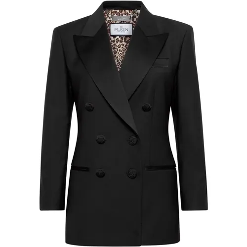 Stylish Blazer with Unique Design , female, Sizes: XS - Philipp Plein - Modalova