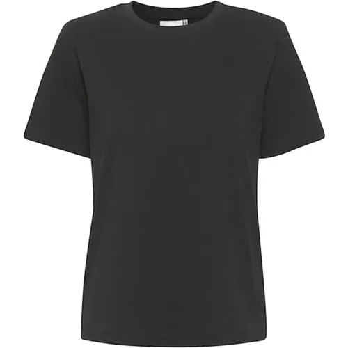 Basic Schwarzes Tee - Jorygz Stil , Damen, Größe: S - Gestuz - Modalova