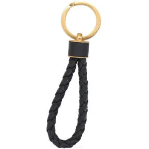 Intrecciato Leather Keychain , female, Sizes: ONE SIZE - Bottega Veneta - Modalova