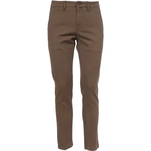 Slim Fit Cotton Carducci Pants , male, Sizes: W32, W33 - Siviglia - Modalova